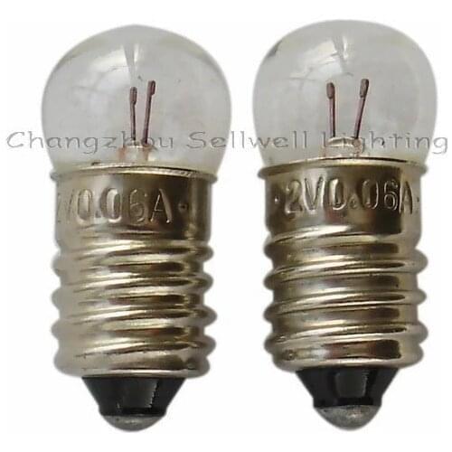 Good!miniature Lamp Bulb Lighting E10 10x23 2v 0.06a 10pcs A031