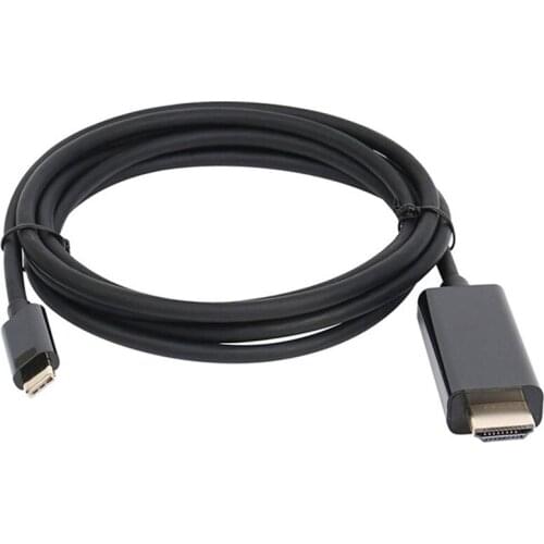 USB Type C to HDMI 4K UHD 1.8M Cable, USB 3.1 to HDMI Adapter Male to Male Gold-Plated Cord