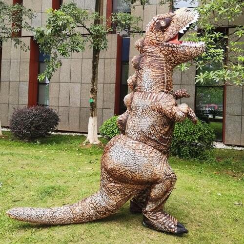 Adult Party Cosplay Costumes T-rex Inflatable Costume Dinosaur Suit Purim Role Play Disfraz Funny Stage Clothing