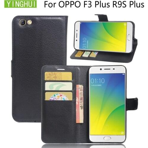 For OPPO R9S plus Case Wallet Card Stent Book Style Flip Leather Cover Protect Cover case For OPPO F3 plus Protective Phone Bag
