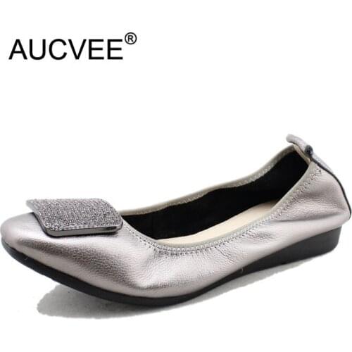 AUCVEE Women Flats Spring Autumn Plus Big Size Brand Women Shoes Women Sneakers Soft Comfortable Round Toe Female Casual Shoes
