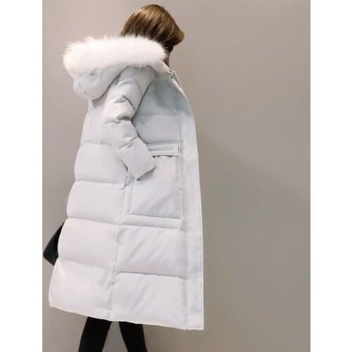 Winter Womens Jacket Korean Plus Size Down Jacket Women Big Fur Collar Womens Coat Overcoat Parkas Mujer 2020 KJ433 s
