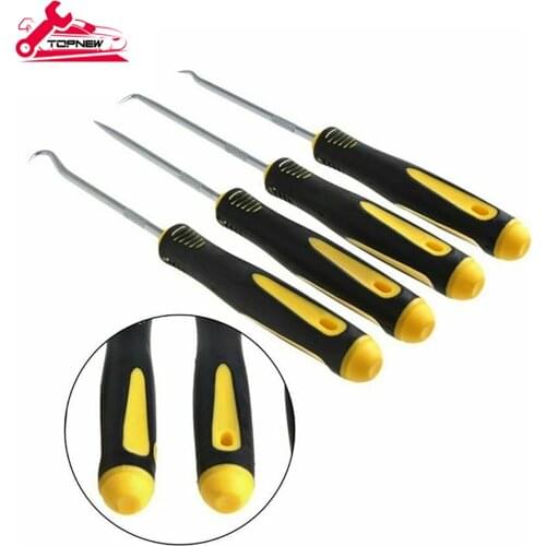 4-Piece Precision Pick and Hook Set, Car Auto Oil Seal/O-Ring Seal Gasket Pick Mini Precision Hooks Puller Remover