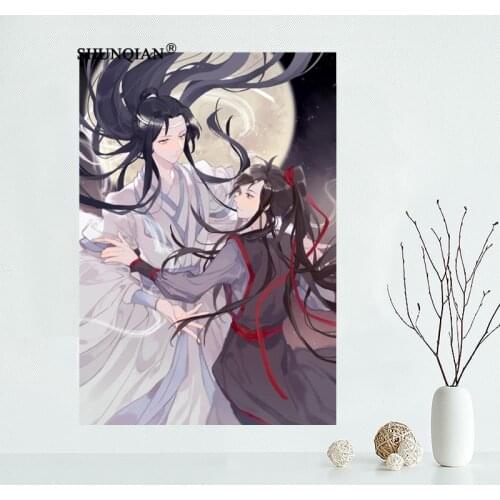 Custom Canvas Wall Decor Anime Mo Dao Zu Shi Poster Cloth Fabric Posters And Prints Home Painting 40x60cm,50x75cm,60x90cm