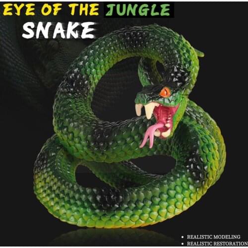 Creative Realistic Rubber Animal Large Pythons Trick Reptile Whimsy Toy Figure Model Simulation For Kids Decoration Snake A0X2