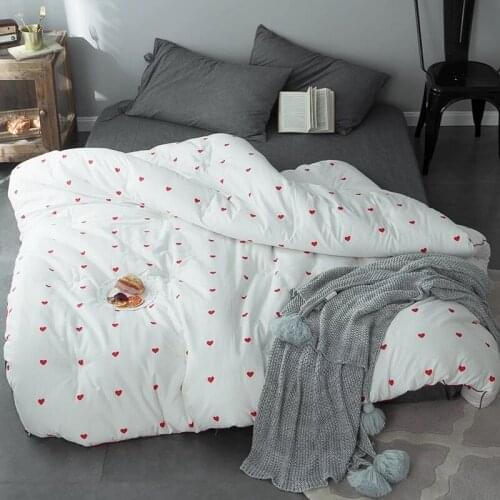GraspDream New Pure Cotton Winter thicken quilt bedding comforter spring&autumn bedroom quilts keep warm duvet with filling
