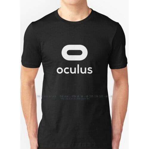 Oculus Logo T Shirt 100% Pure Cotton Oculus Rift Logo Virtual Reality Creative Trending Vintage Cool Gift Euro Us Size Big Size