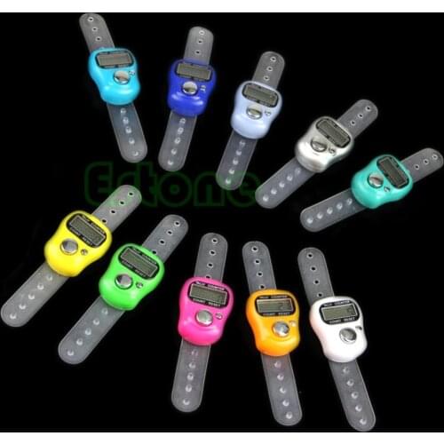 OOTDTY Stitch Marker and Row Counter LCD Electronic Digit Tally Counter63HF