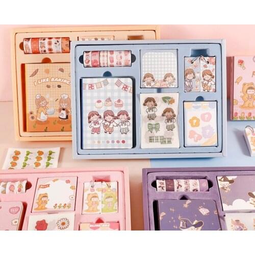 Boutique Creative Hand Account Partner Gift Box School Supplies Stationery Set Student Christmas Birthday Gift