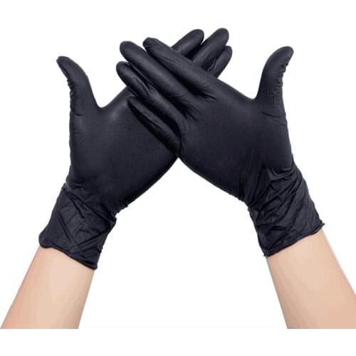 Latex nitrile Disposable black White Gloves Kitchen protective Work hand Household cleaning products garden accessories house