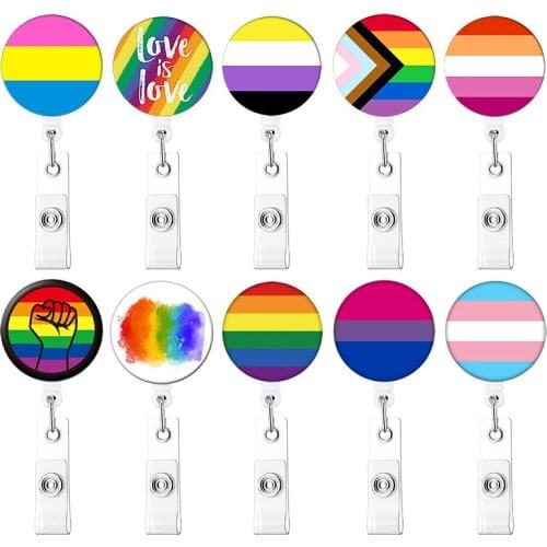 Rainbow Badge Lapel Heart LGBT Design Metal Cute Pins Nonbinary Genderfluid Gay Brooch Love and Peace Jewelry Bisexual Pansexua