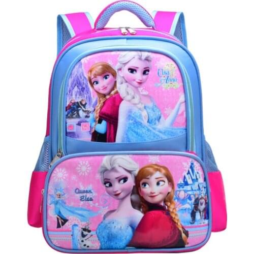 New Cartoon Girl Schoolbag Baby Sofia&Elsa Princess Children Primary student School bag Bagpack kindergarten Kids Backpacks