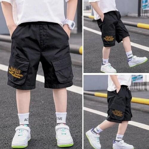 Boy Bottoms Summer Boys Clothes Overalls Shorts Childrens Clothing Kids Fashion Loose Leisure Sports Five-point Pants Sweatpants