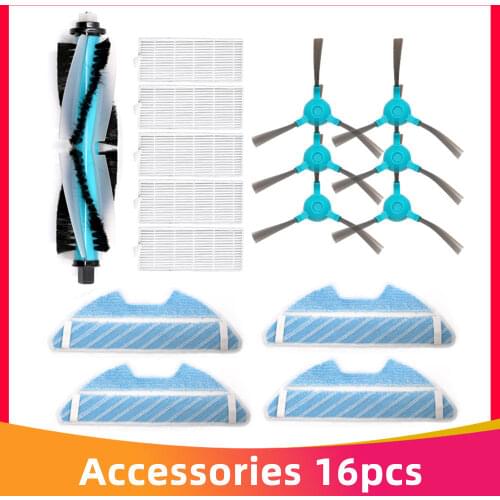 Roller Brush Hepa Filter Mop Cloth Replacement Kits for Conga 1290 1390 1490 Robot Vacuum Cleaner Spare Parts