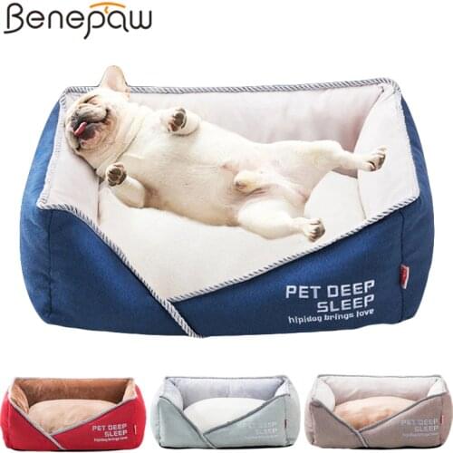 Benepaw Comfortable Dog Beds For Small Medium Large Dogs Durable Removable Antislip Soft Puppy Pet Sleeping Lounger Couch