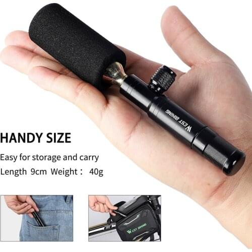 2 In 1 Mini Bike Pump Cycling Tubeless Tire Repair Tool Presta & Schrader Valve CO2 Portable MTB Bicycle Air Pump For Bicycle
