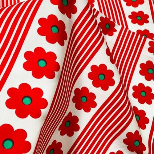 High-end floral print pure cotton Fabric for Baby Cartoon Bedding Textile Patchwork Quilt Sewing Fabric Material