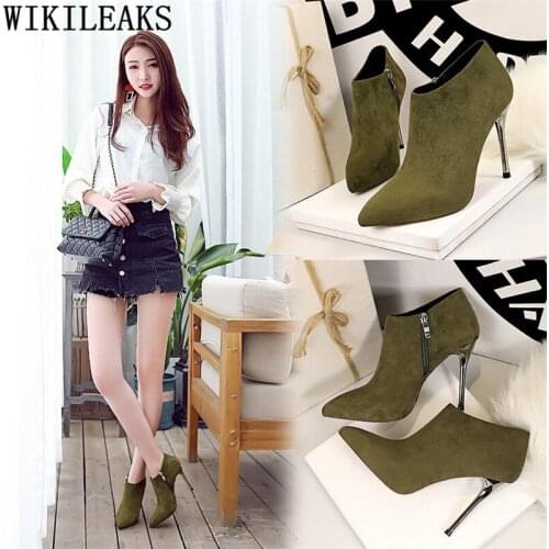 Women Boots 2020 High Heels Boots Women Ankle Boots For Women Suede Bigtree Shoes Fashion Shoes Woman Botas Mujer Invierno
