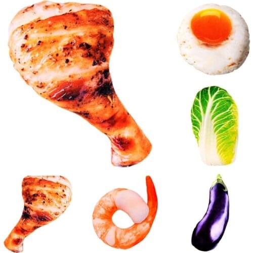 Pet Dog Puppy Plush Squeaky Teeth Chew Food Shape Soft Funny Play Sound Toys Dog accessories Mascotas Suministros para perros