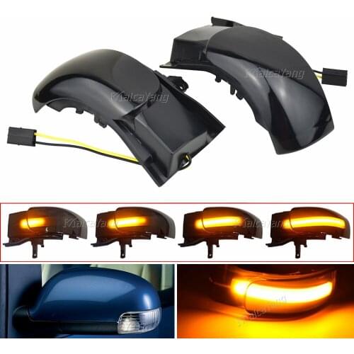 2PCS Side Mirror Dynamic Turn Signal Light LED Indicator For VW Touran 2003 2004 2005 2006-2010 Sequential Blinker Lamp