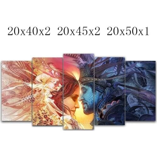 5PCS diamond embroidery men and women diamond painting Cross Stitch full Square/Round drill Rhinestone gift Wedding decoration