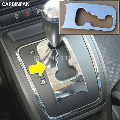 ABS Chrome Light Ring Gear shift Cover Trim Sticker car styling accessories For Jeep Compass 2014 2015