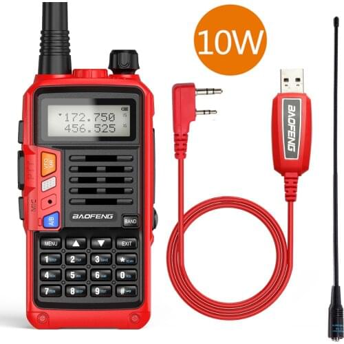 BaoFeng UV-S9 Plus 10W High Power 50KM Long Range Portable Powerful Walkie Talkie CB Radio Transceiver Upgrade UV-5R