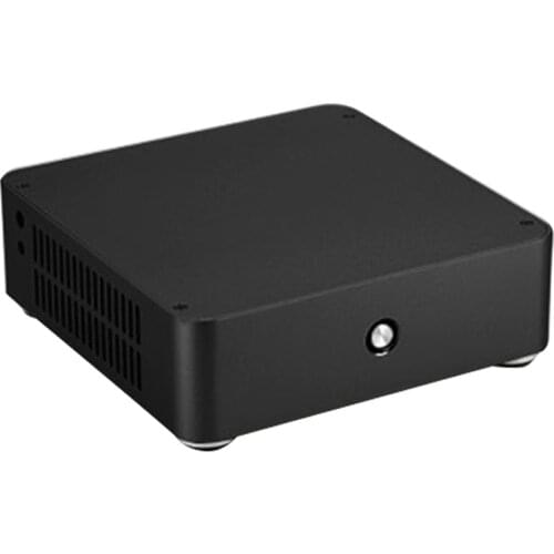 E-H60 Without Power Supply Office Aluminum Alloy Slim HTPC Chassis Gaming Audio Horizontal Practical Mini ITX Computer Case Home