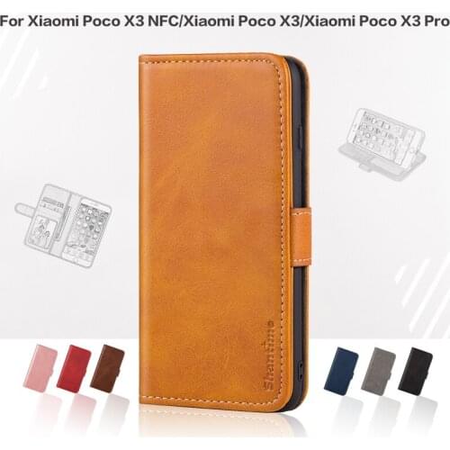 Flip Cover For Xiaomi Poco X3 NFC Business Case Leather Luxury With Magnet Wallet Case For Xiaomi Poco X3 NFC Phone Cover