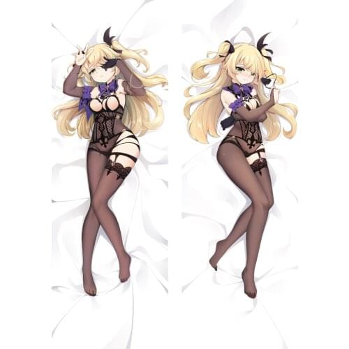 Game Genshin Impact Fischl Dakimakura Hugging Body Pillow Case DIY Double Side 3D Printed Anime Pillow Cover Pillowcase Cushion