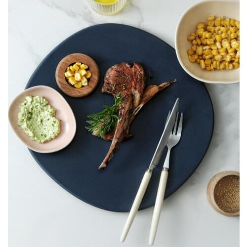 Nordic Ceramic Dinner Plates Trays Decorative Steak Kitchen Salad Dessert Dinner Plates Pratos De Jantar Kitchen Tableware DB60P