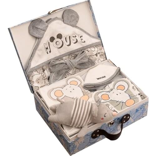 Clothes Set Baby newborn, Boys And Girls Autumn，Gift Box For Newborn Babies In The Year Of Rat