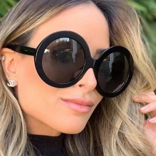 2021 Round Oversized Sunglasses Women Oval Sunglasses Women/Men Vintage Glasses for Women Luxury Oculos De Sol Gafas