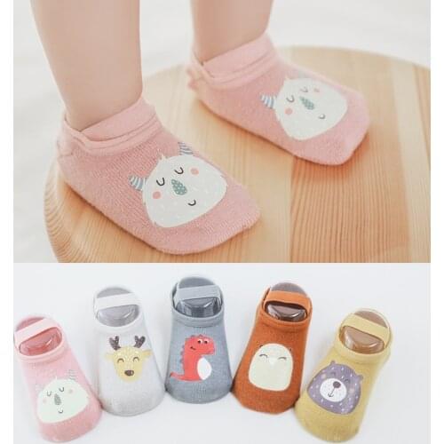 Boat Baby Socks Cotton Baby Toddler Floor Socks Cute Cartoon Infant Anti-slip Socks Baby Girl Baby Boy Soft Socks Dropship