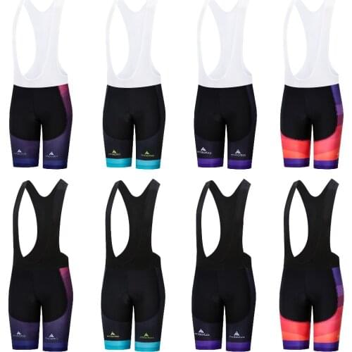 MILOTO NEW 2020 Women Cycling Bib Shorts Summer Coolmax 5D Gel Pad Bike Tight MTB Ropa Ciclismo Moisture Wicking Bicycle Pants