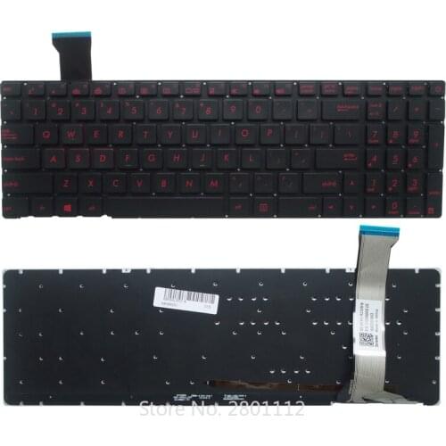 New US Keyboard Backlight for ASUS ZX50J/XJ ZX50JX GL552 GL552J GL552V G552VM G552VX GL752VM FZ50JX FX50V Laptop Keyboard