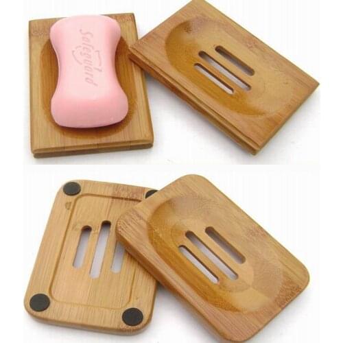 Brand New Natural Bamboo Wood Soap Tray Bathroom Shower Soap Tray Dish Storage Stand Soap Holder Bathroom Products