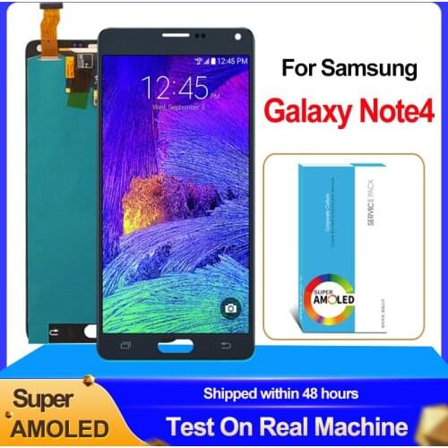 100% Original BROOWE 5.7'' LCD For Samsung Galaxy Note 4 N910 N910A N910F Pantalla LCD Display Touch Screen Digitizer Assembly