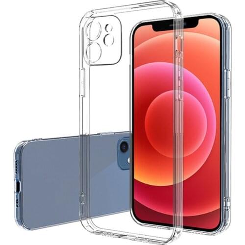 Lens Protection Clear Phone Case For iPhone 13 12 Mini 11 Pro X XR XS Max Silicone Back Cover For iPhone 6 7 8 Plus SE 11 Case