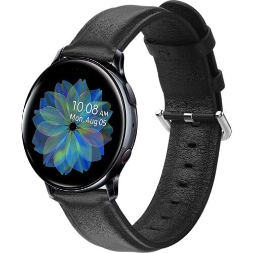 Active 2 watch strap for samsung galaxy watch gear s3 frontier amazfit bip gtr huawei watch gt 2 Leather Bracelet 20mm 22mm band