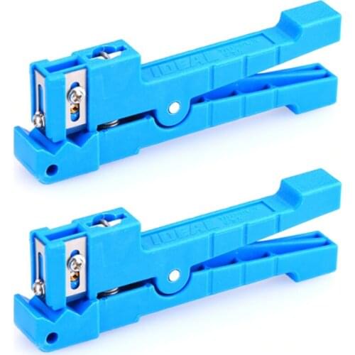 SHGO HOT-2Pcs Cable Stripper 45-163 Buffer Tube Stripper FTTH perfect 45-163 Coaxial Cable Sheath Jacket Cutter