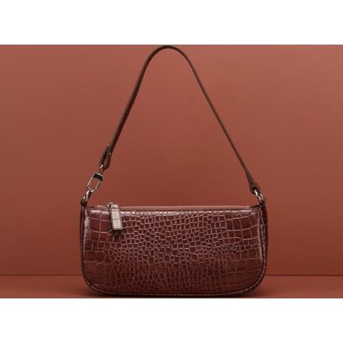 2020 new underarm bag bag fashion simple high-end retro star with paragraph crocodile pattern shoulder bag