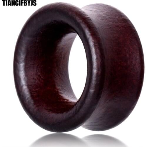 TIANCIFBYJS New Wood Flesh Tunnel Ear Plugs Expander 8-20mm 70pcs/lot Fashion Body Piercing Jewelry Wood Earring Stretchers Punk