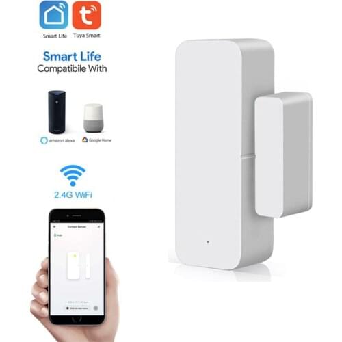 Tuya Smart WiFi Door Sensor door open closed Detectors Compatible With Alexa Google