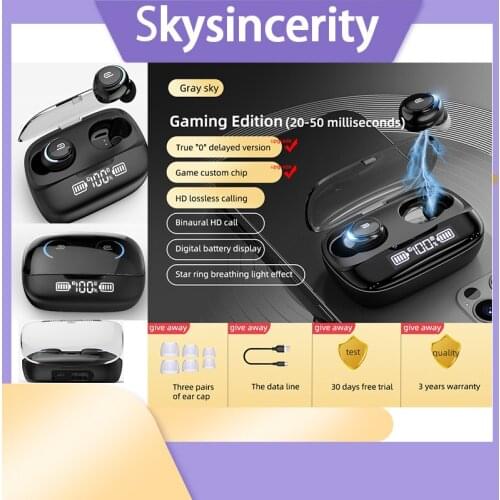 Mobile Phone Noise Cancelling Bluetooths TWS Earbuds Waterproof Sports Wireless Headphones Earphones Gaming Music Travel