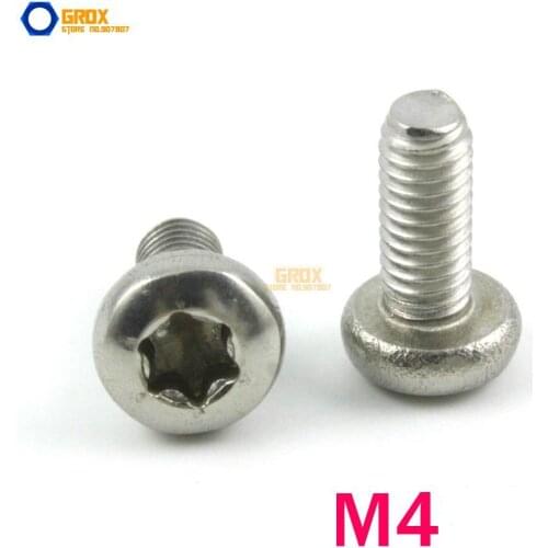 M4 304 Stainless Steel Torx Pan Head Machine Screw