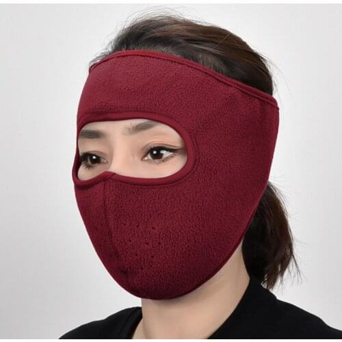 Winter Warm Sports Face Cover Washable Neck Mask Sun Dust Wind Proof Ear Loops Motorcycle Cycling Outdoors Cold Weather