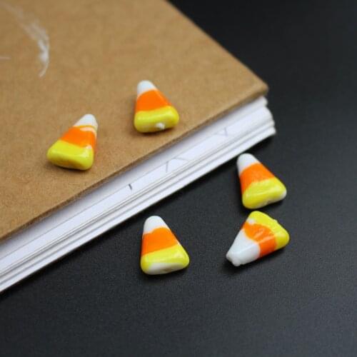 10Pcs 14mm*11mm Triangle Lampwork Glass Beads Lovely Candy Beads for Earring Bracelet jewelry making DIY Accessoires