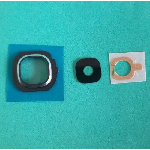 10Pcs New Back Rear Camera Lens Glass Cover Ring with Frame Holder & Adhesive Tape For Samsung Galaxy J7 2016 J710 J5 J510