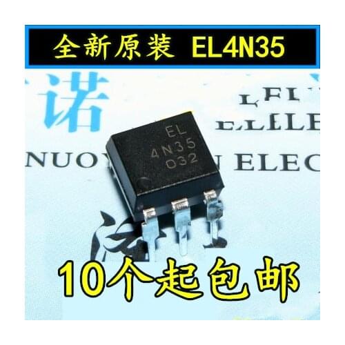 10pcs 4N35 EL4N35 DIP-6 new original Line 6 foot Optocouplers